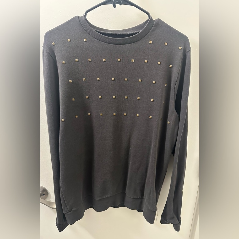 ASOS Charcoal Studded Sweatshirt